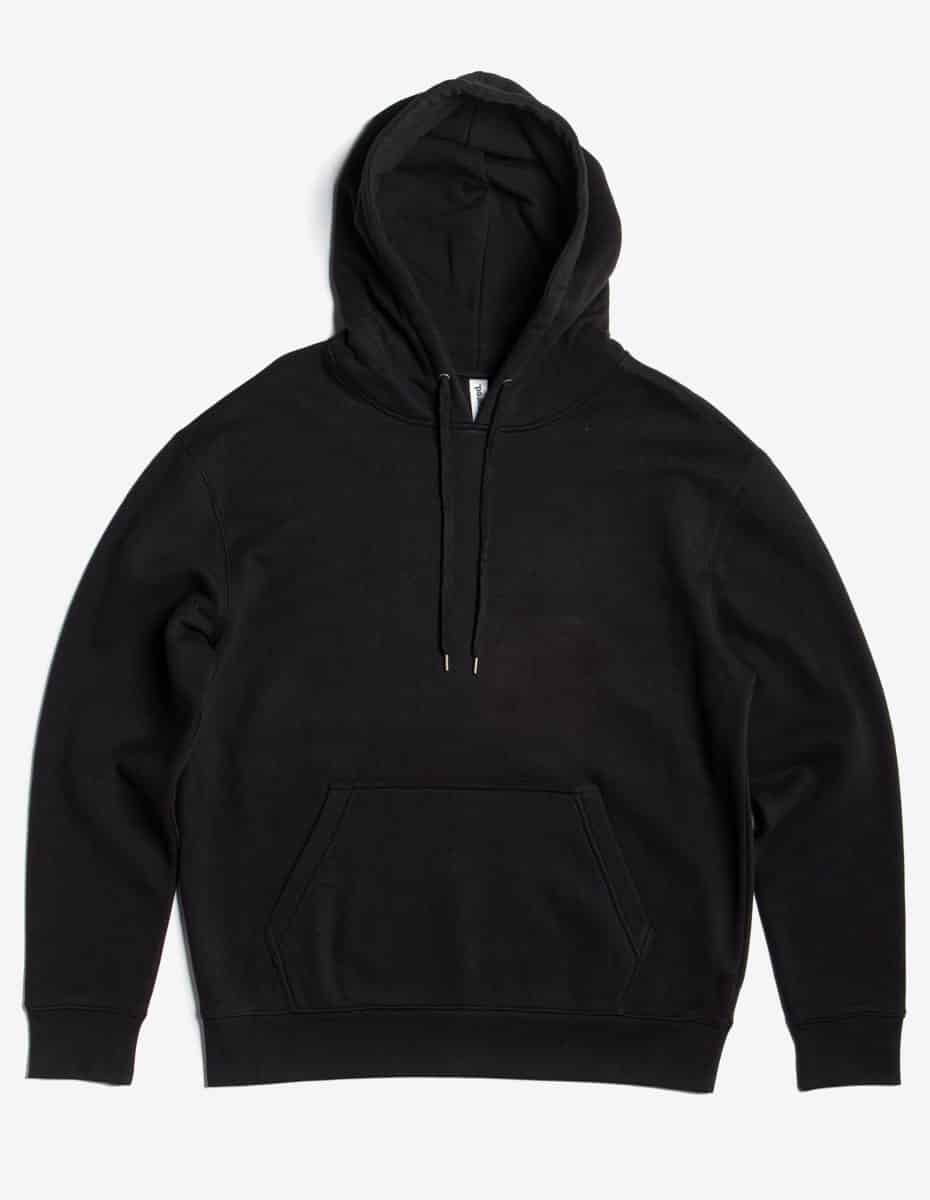 Black hoodie on a white background