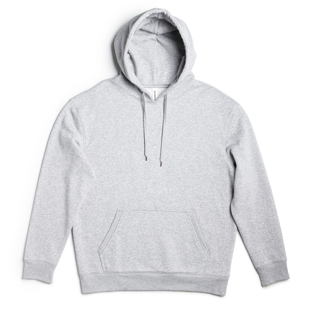 Gray hoodie on a white background