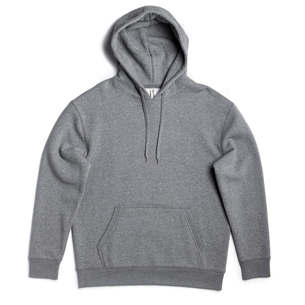 Gray hoodie on a white background