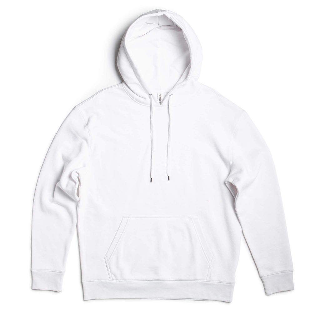White hoodie on a white background