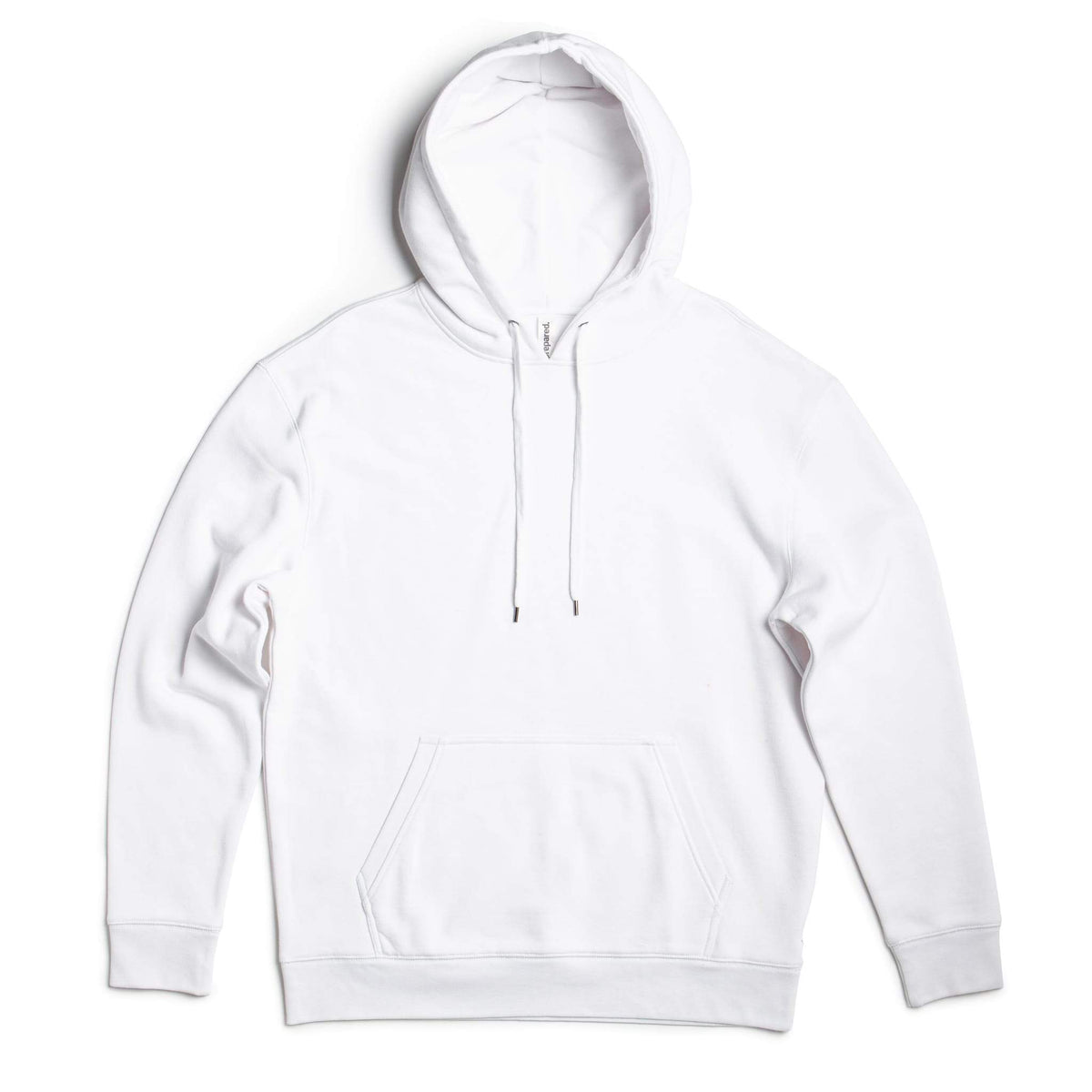 White hoodie on a white background
