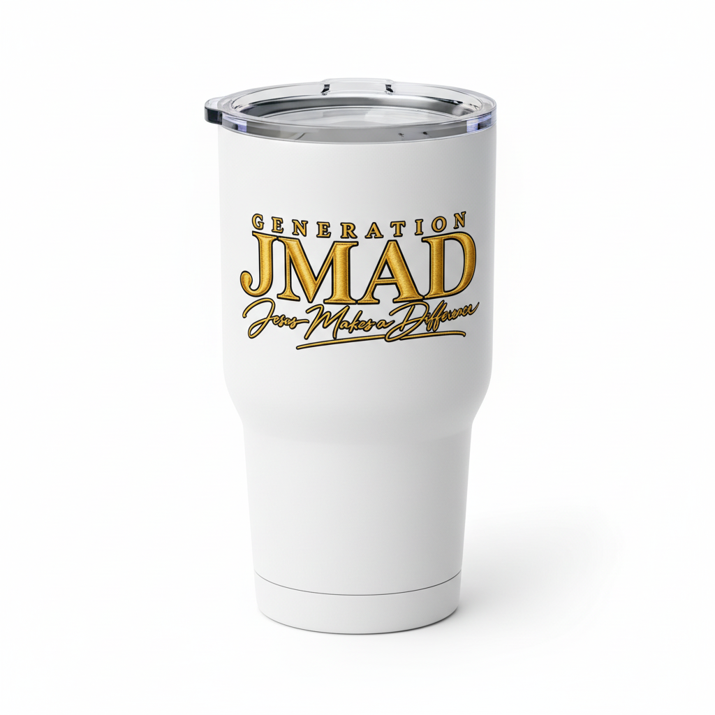 White JMAD Tumbler